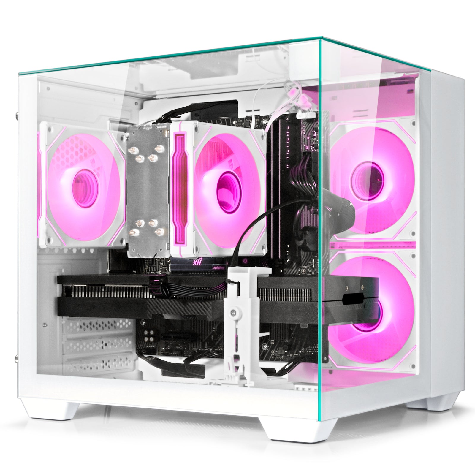 WIWB Gaming PC Desktop Ryzen 7 5700X, RTX 5060 8GB GDDR6, 32GB DDR4 RAM, 1TB NVMe SSD, WiFi 6