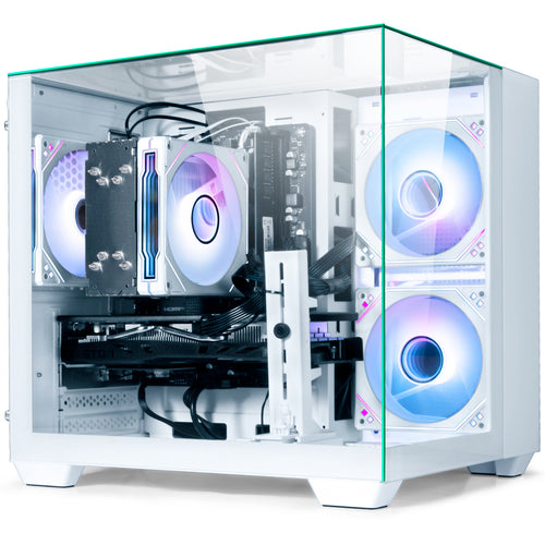 WIWB Gaming PC Desktop - AMD Ryzen 7 5700X, GeForce RTX 3050 6GB, 32GB DDR4, 1TB NVMe SSD, WiFi 6