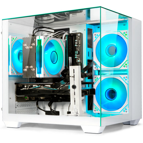 WIWB Desktop PC Computer Gaming PC: AMD Ryzen 5 5600 | RX 6500 XT 4GB | 16GB DDR4 | 1TB SSD | WiFi 6 | 1080p Esports Machine