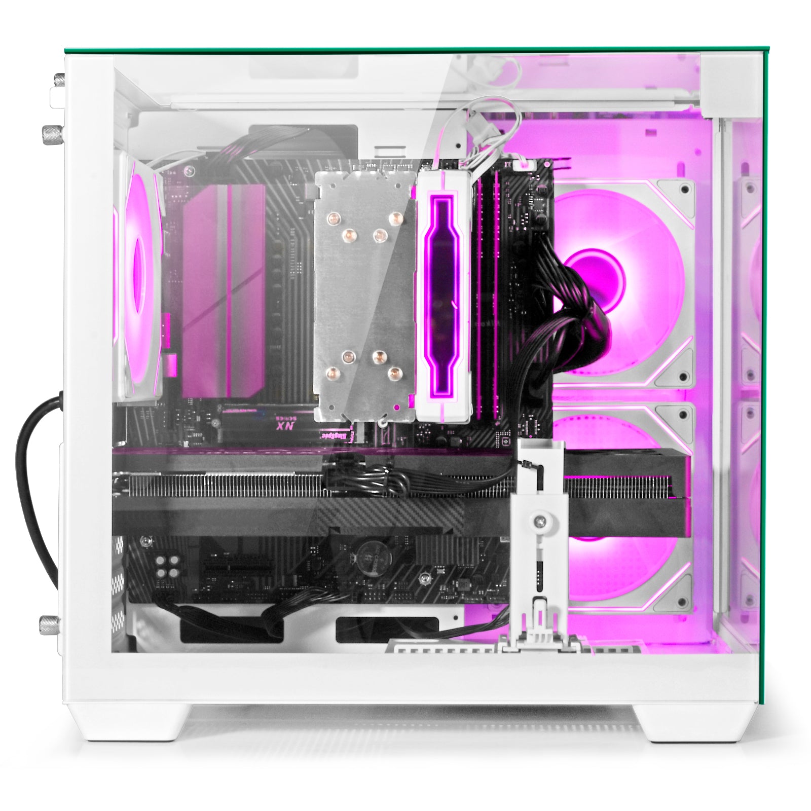 WIWB Gaming PC Desktop Ryzen 7 5700X, RTX 5060 8GB GDDR6, 32GB DDR4 RAM, 1TB NVMe SSD, WiFi 6