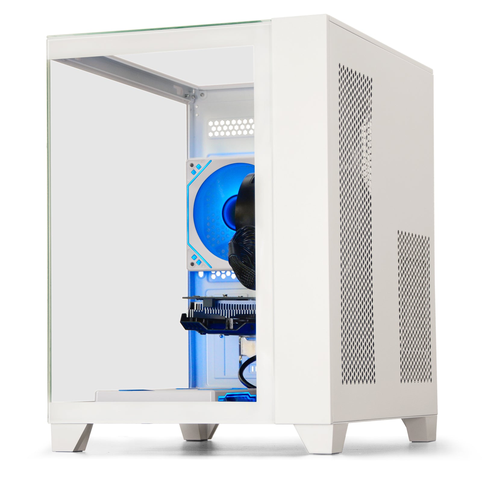 WIWB Prebuilt Gaming PC Desktop | Ryzen 5 6Cores 3.6G Up to 4.1G | RX 560 4G Graphics Card | 16G DDR4 RAM | 512G SSD | Wi-Fi 6 | Tower Computer White