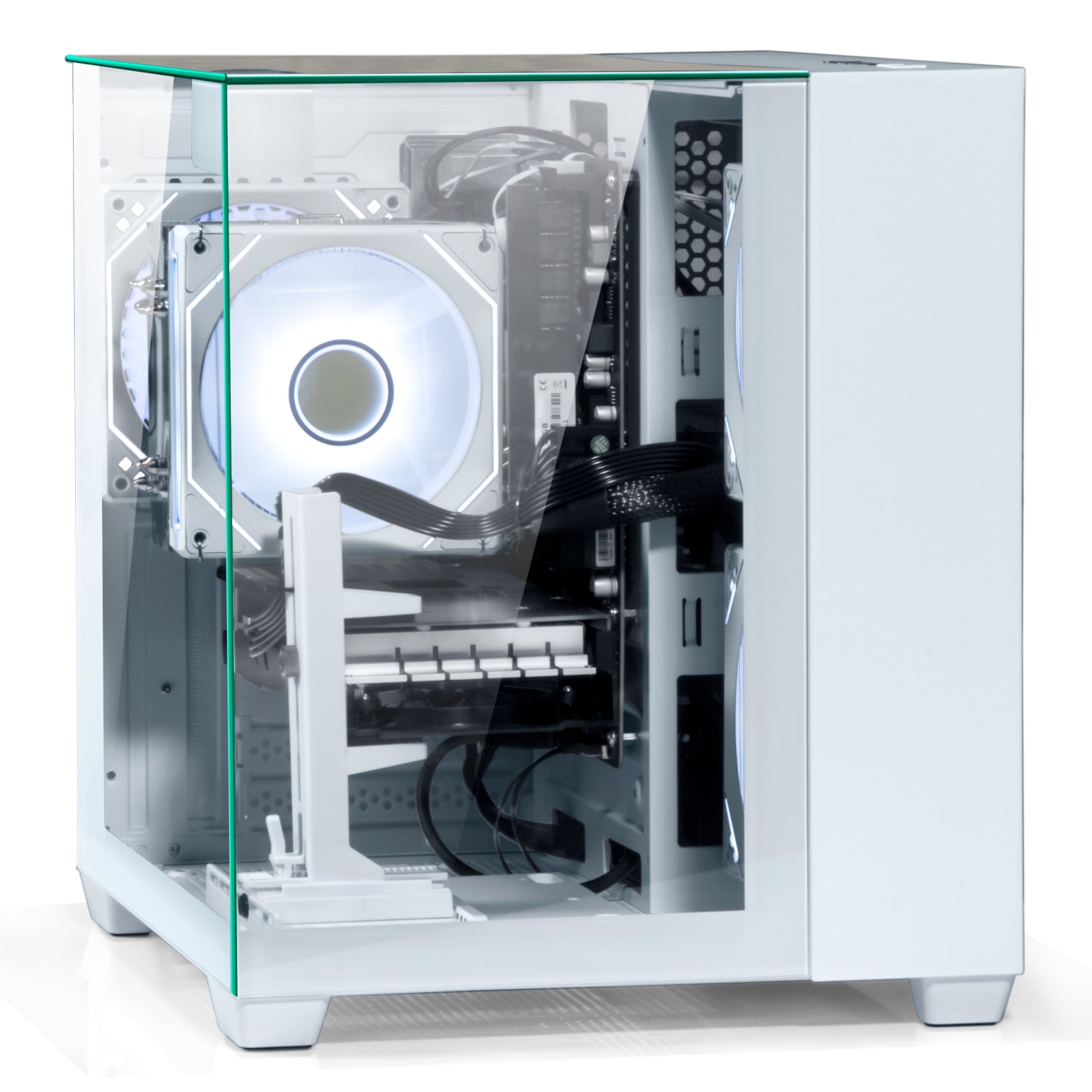 WIWB Gaming PC Desktop - AMD Ryzen 7 5700X, GeForce RTX 3050 6GB, 32GB DDR4, 1TB NVMe SSD, WiFi 6