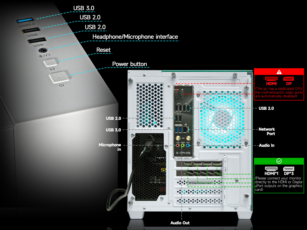 WIWB Gaming Computer  AMD Ryzen 7 8700F