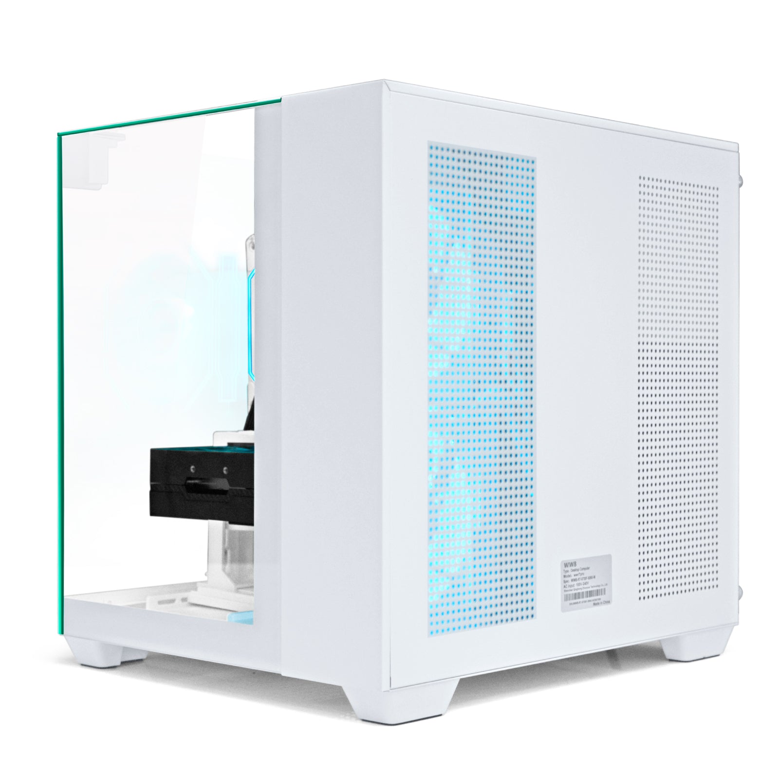 WIWB Desktop PC Computer Gaming AMD Ryzen 7 8700F, RTX 5060 8GB 1TB , 32GB DDR5, White Mid Tower