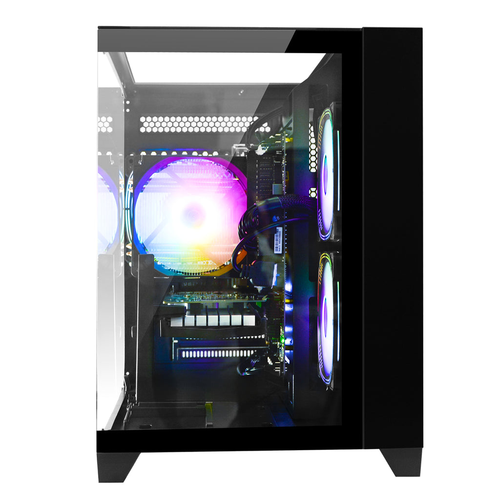 WIWB Gaming PC Desktop, Ryzen 7 5700X, 32GB DDR4, RTX 5060 8GB, 1TB NVMe SSD, WiFi 6