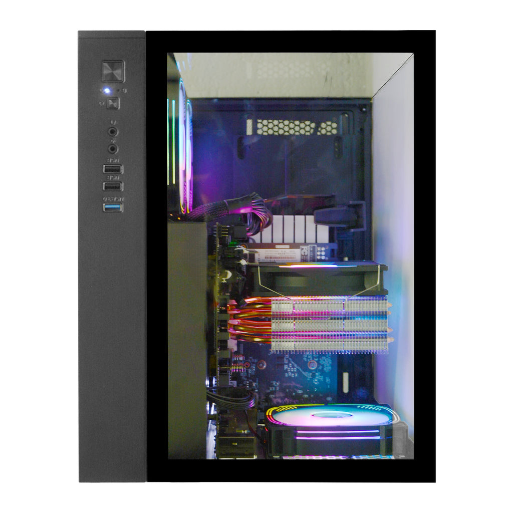 WIWB Gaming PC Desktop, Ryzen 7 5700X, 32GB DDR4, RTX 5060 8GB, 1TB NVMe SSD, WiFi 6