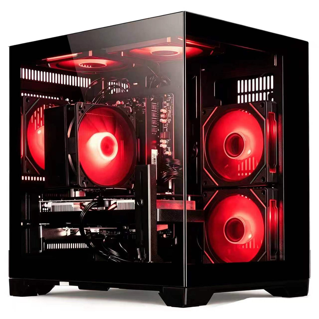 WIWB Gaming PC Desktop - AMD Ryzen 7 5700X, GeForce RTX 3050 6GB, 16GB DDR4, 512G NVMe SSD, WiFi 6, Windows ,White